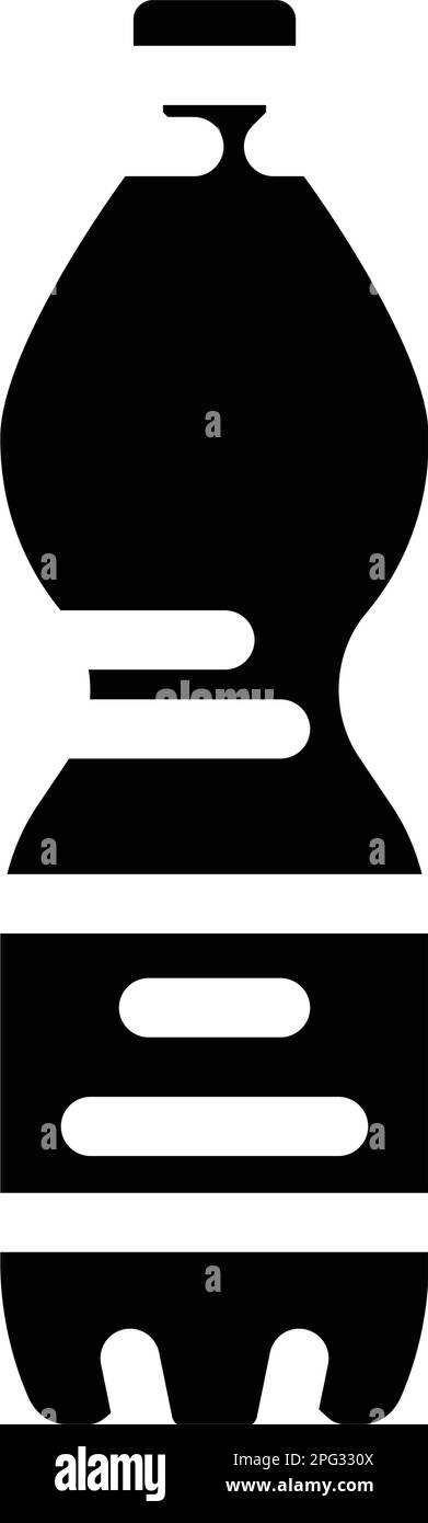 beverage soda plastic bottle glyph icon vector illustration Stock ...