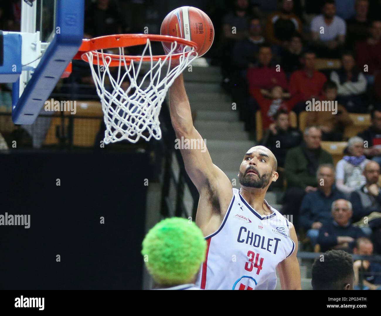 Perry Ellis of Cholet during the French cup, Top 8, quarter-finals Basketball  match between LDLC ASVEL and Cholet Basket on March 18, 2023 at Arena Loire  in Trelaze, France - Photo Laurent