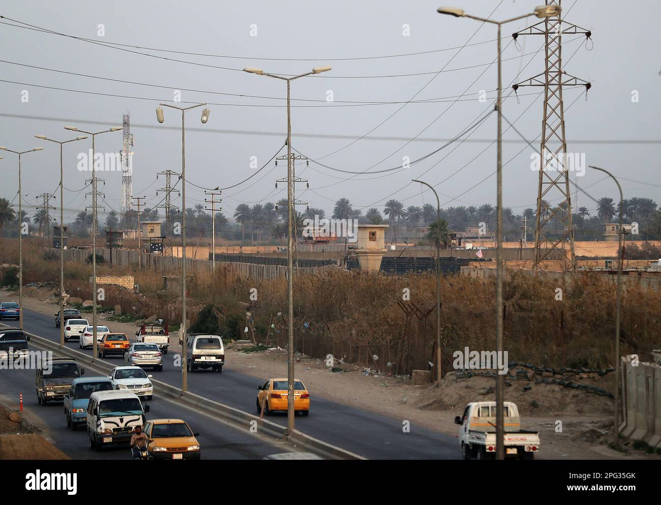 Baghdad. 5th Mar, 2023. This photo taken on March 5, 2023 shows the Abu Ghraib prison (R) in Iraq. Credit: Wang Dongzhen/Xinhua/Alamy Live News Stock Photo