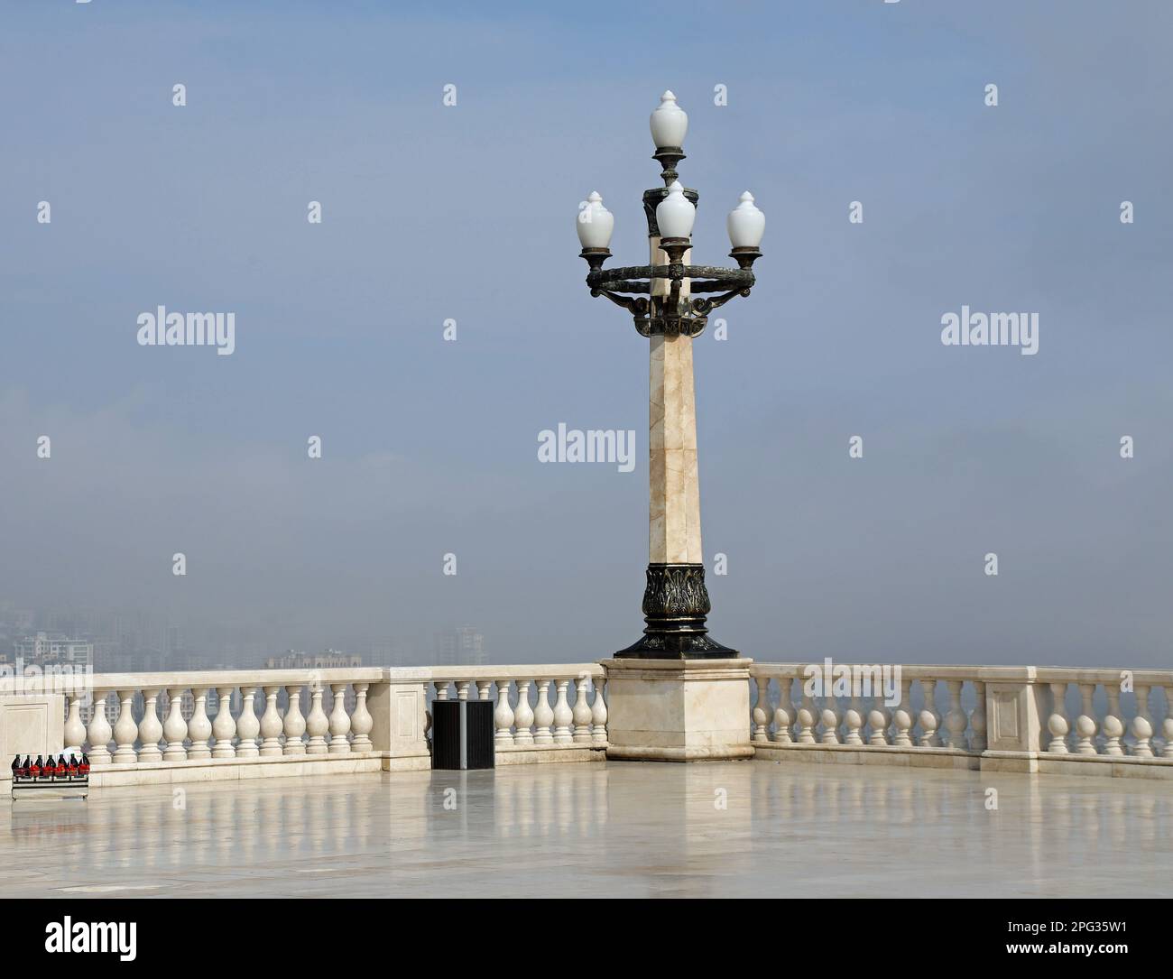 Viewing terrace at Upland Park in Baku Stock Photo