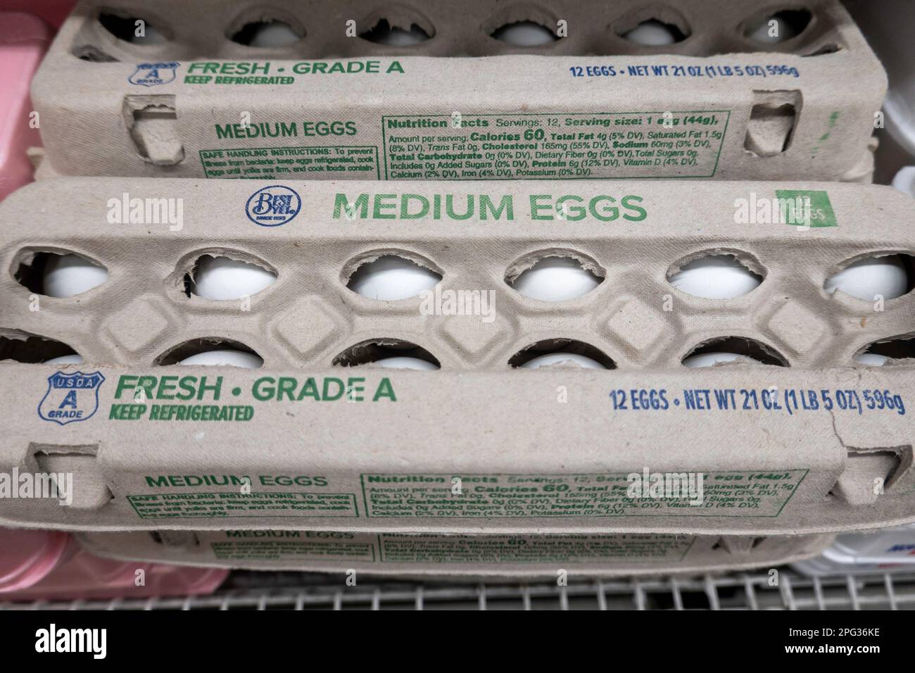 The price of eggs has gone up significantly in the past year, 2023, New