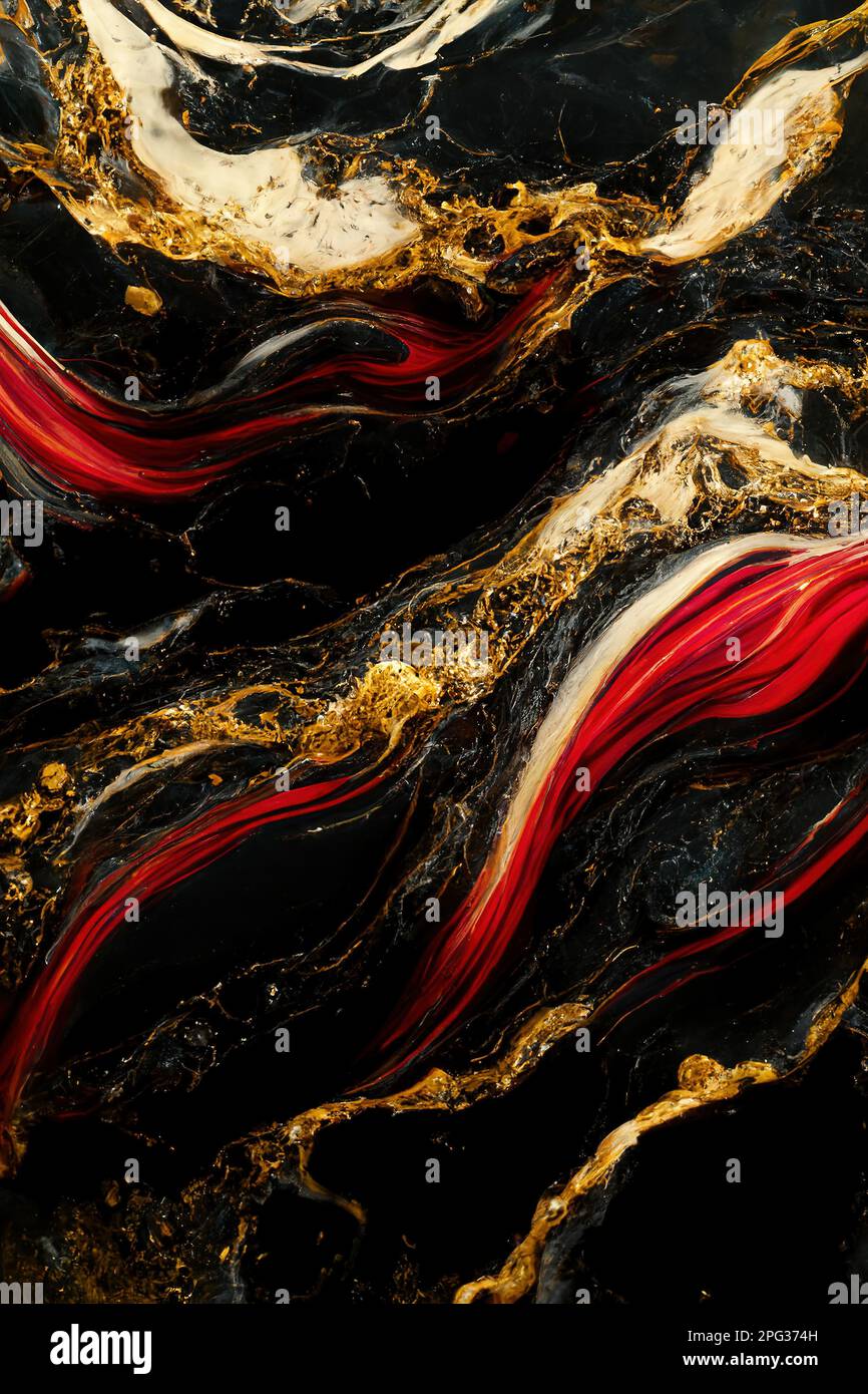 Black and red marble texture. Luxury abstract fluid art paint wallpaper ...