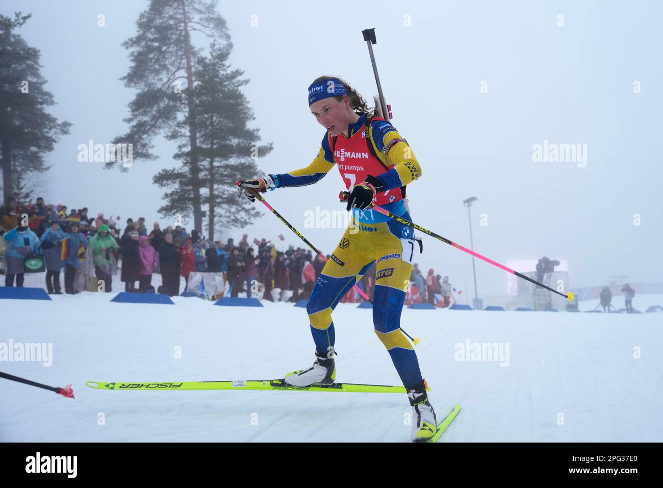 Jpoint Start Oslo 20230319.Sweden's Hanna Öberg won the women's joint start in ...