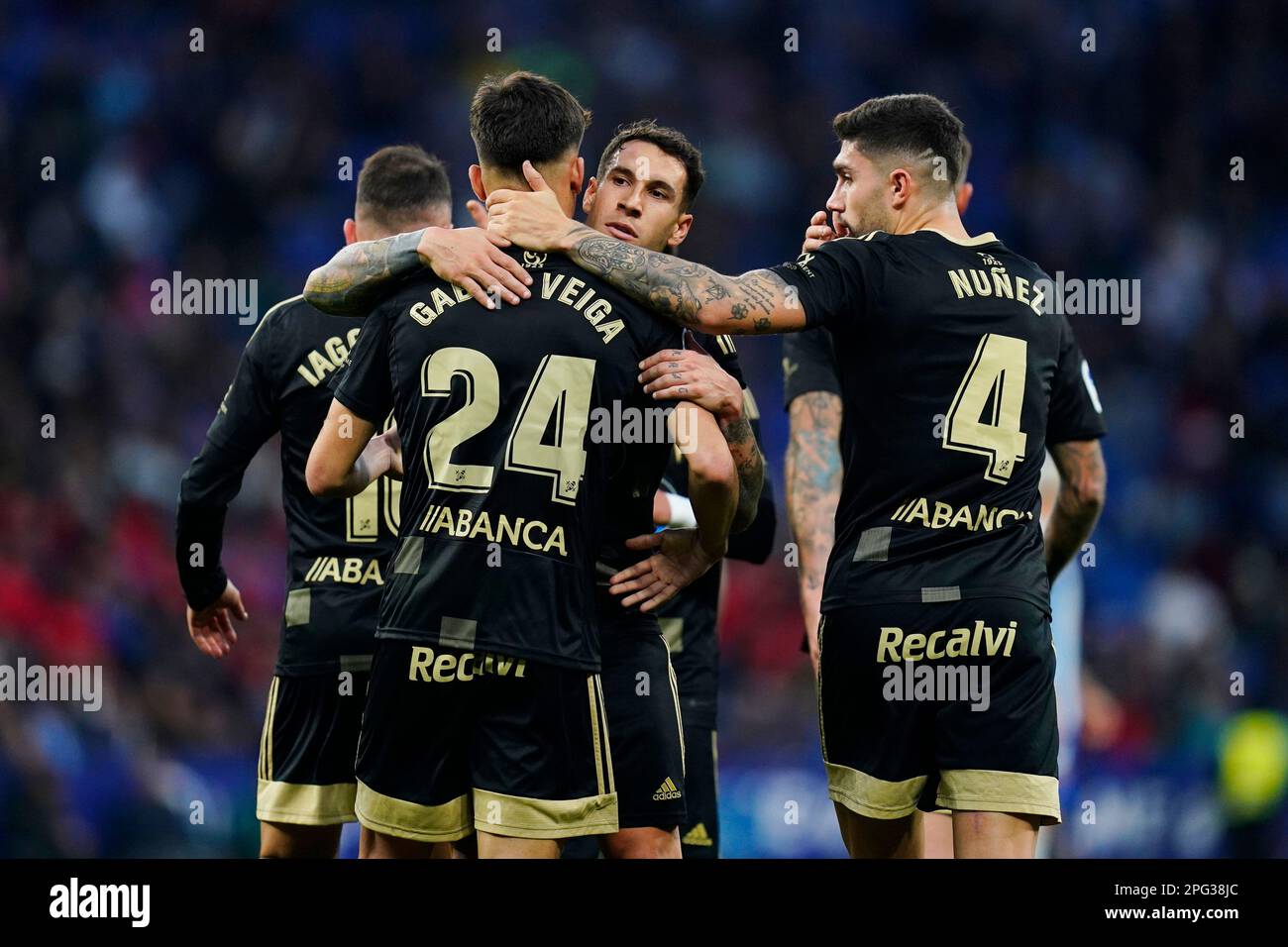 Gabri Veiga of RC Celta celebrates his goal during the La Liga match ...