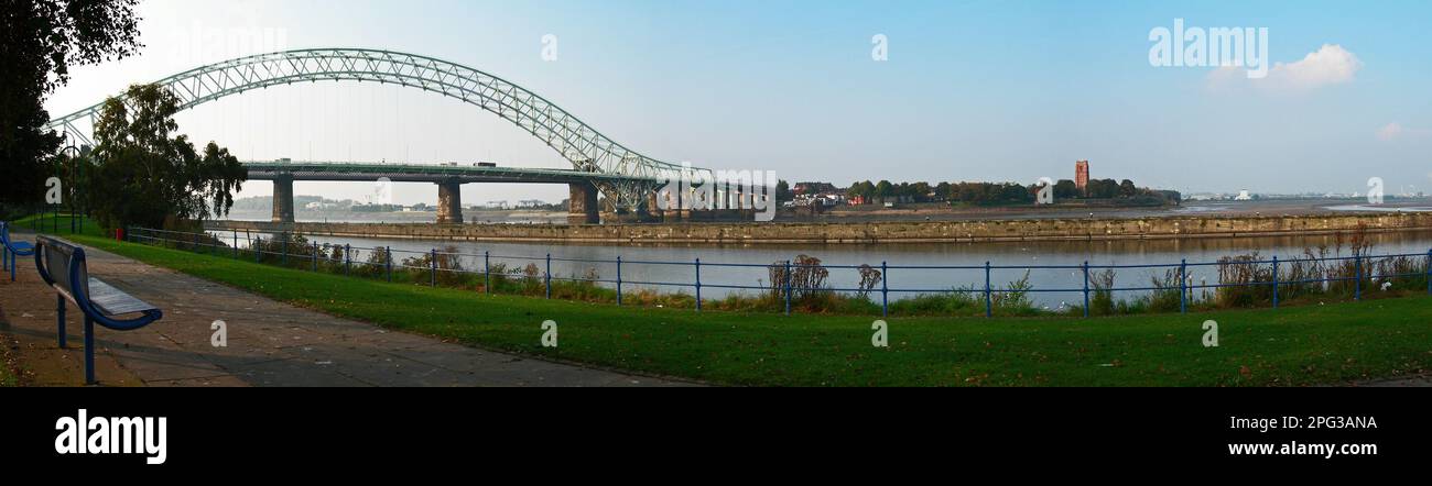 Around the UK - Widnes Transporter Bridge Stock Photo