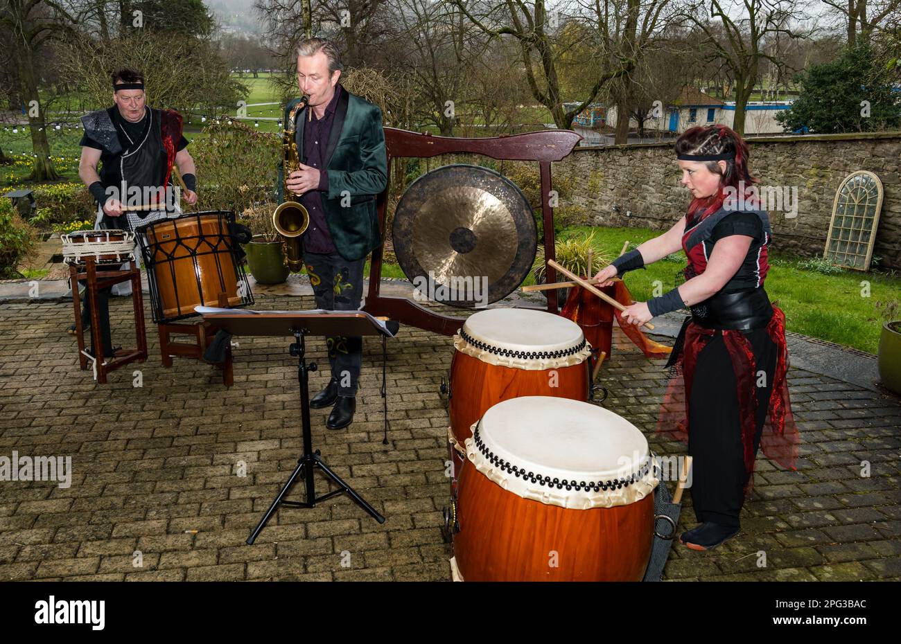 Perth, Scotland, UK, 20th March 2023. Perth Festival Festival of Arts launch Saxophonist and