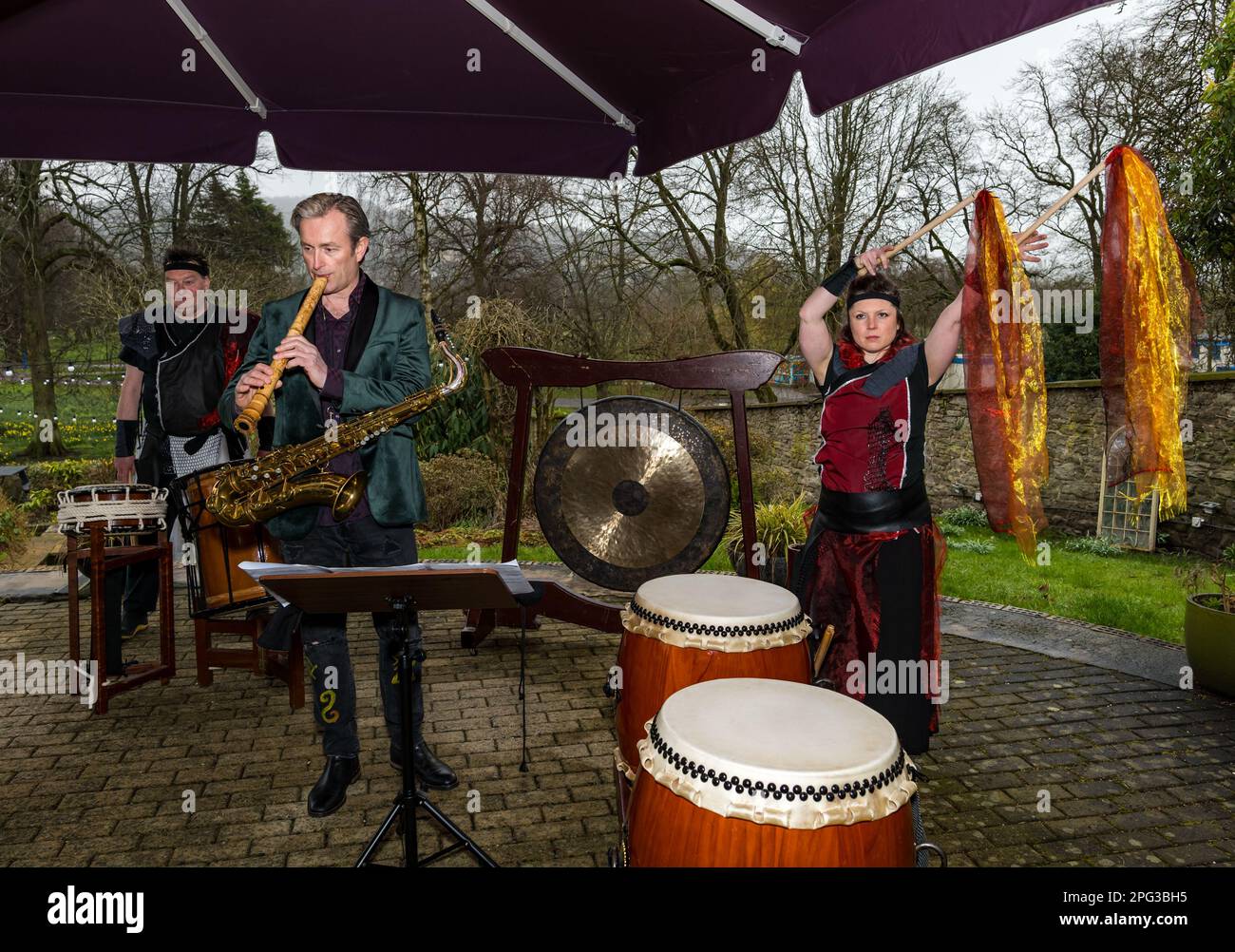Perth, Scotland, UK, 20th March 2023. Perth Festival Festival of Arts launch Saxophonist and