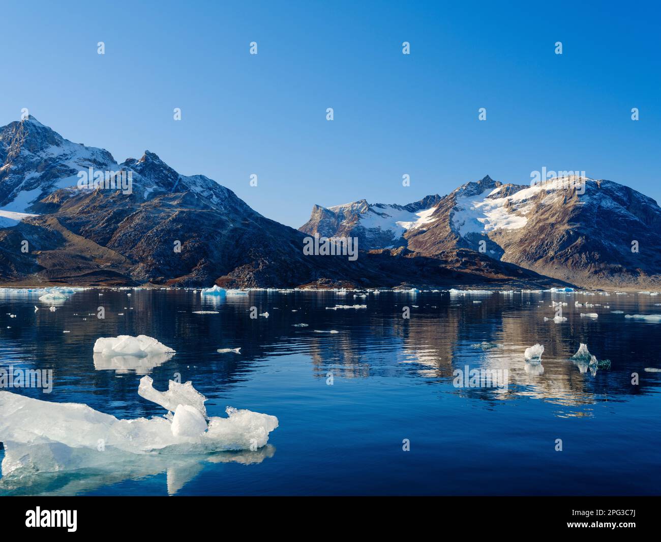 Sermiligaaq Fjord. Ammassalik region in the north east of Greenland