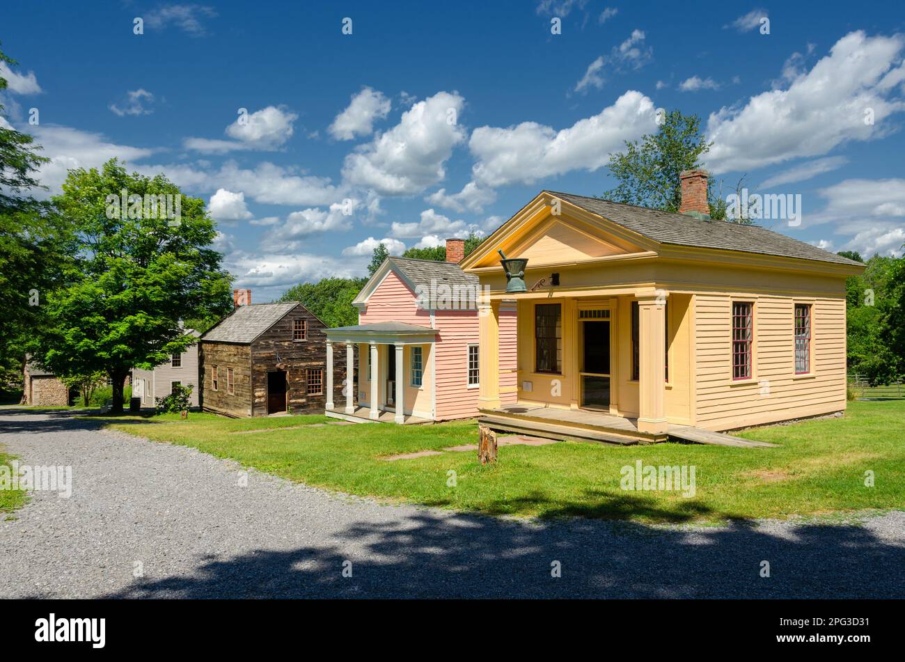 Drug Store. Genesee Country Village & Museum. Mumford, New York Stock