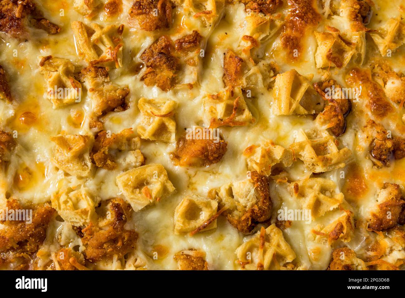Chicken waffle pizza hires stock photography and images Alamy