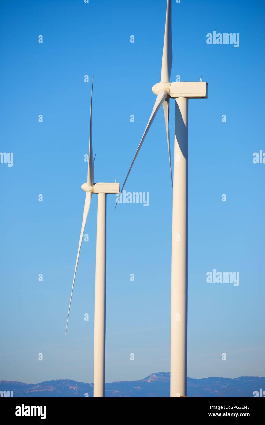 Wind turbine generators for green electrical power production in Spain