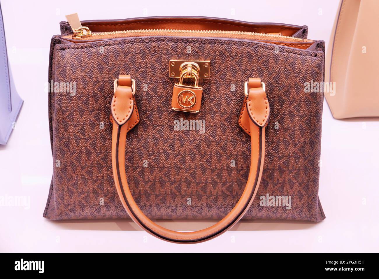 Inside of a michael kors bag top