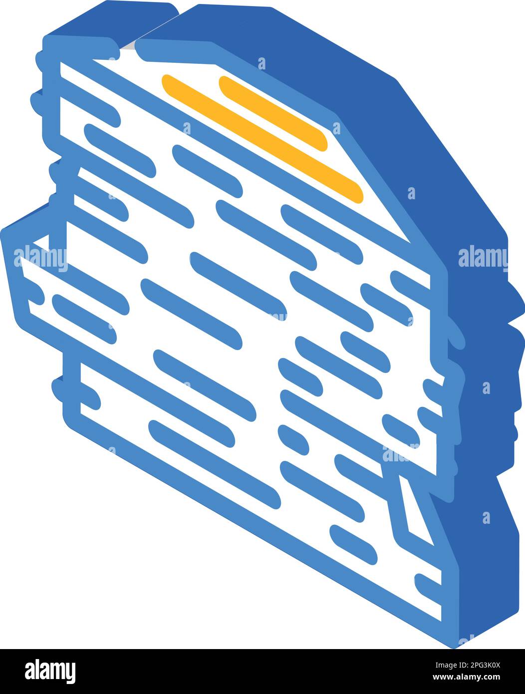 stack paper document isometric icon vector illustration Stock Vector ...