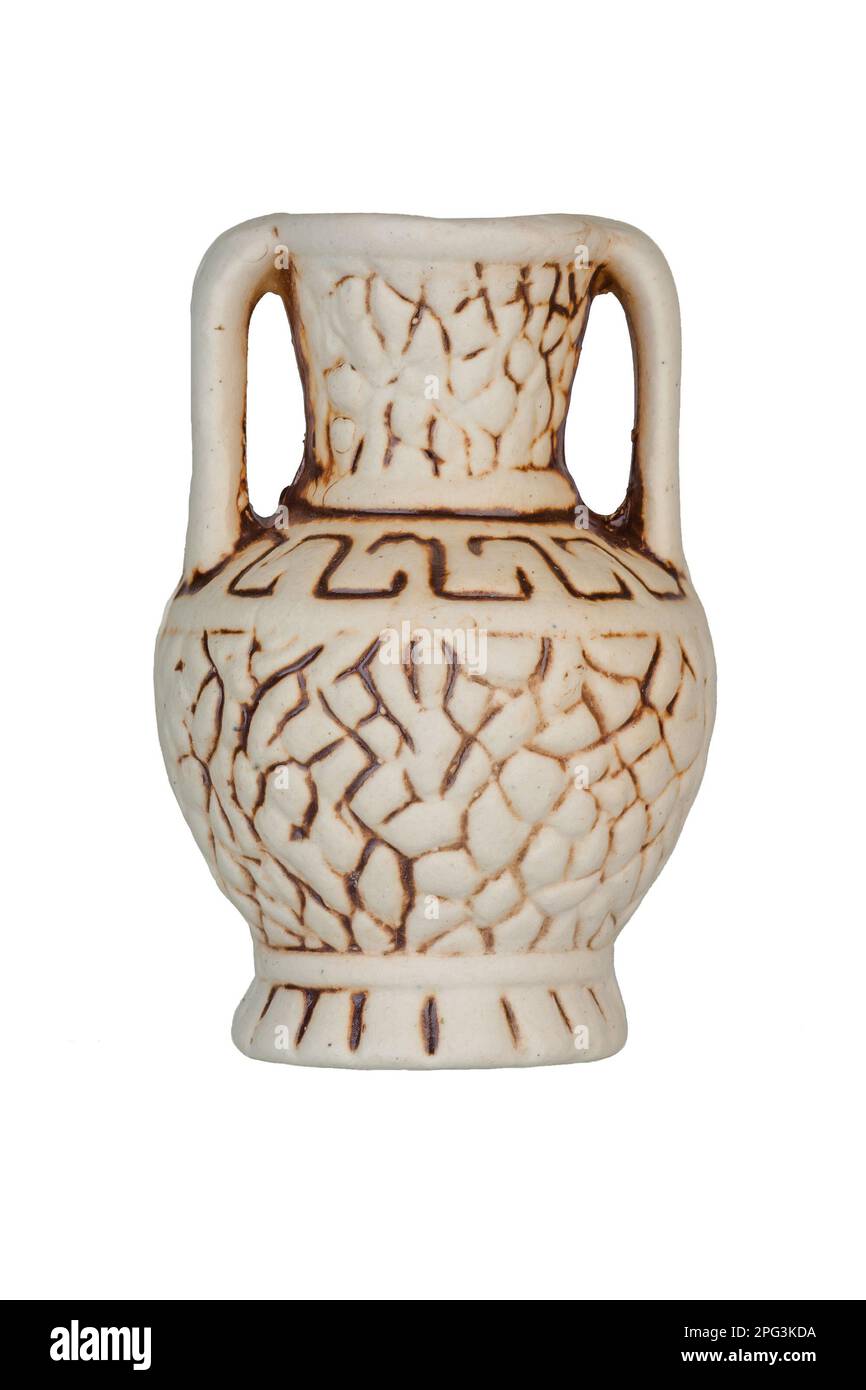 One ceramic vase on isolated background Stock Photo - Alamy