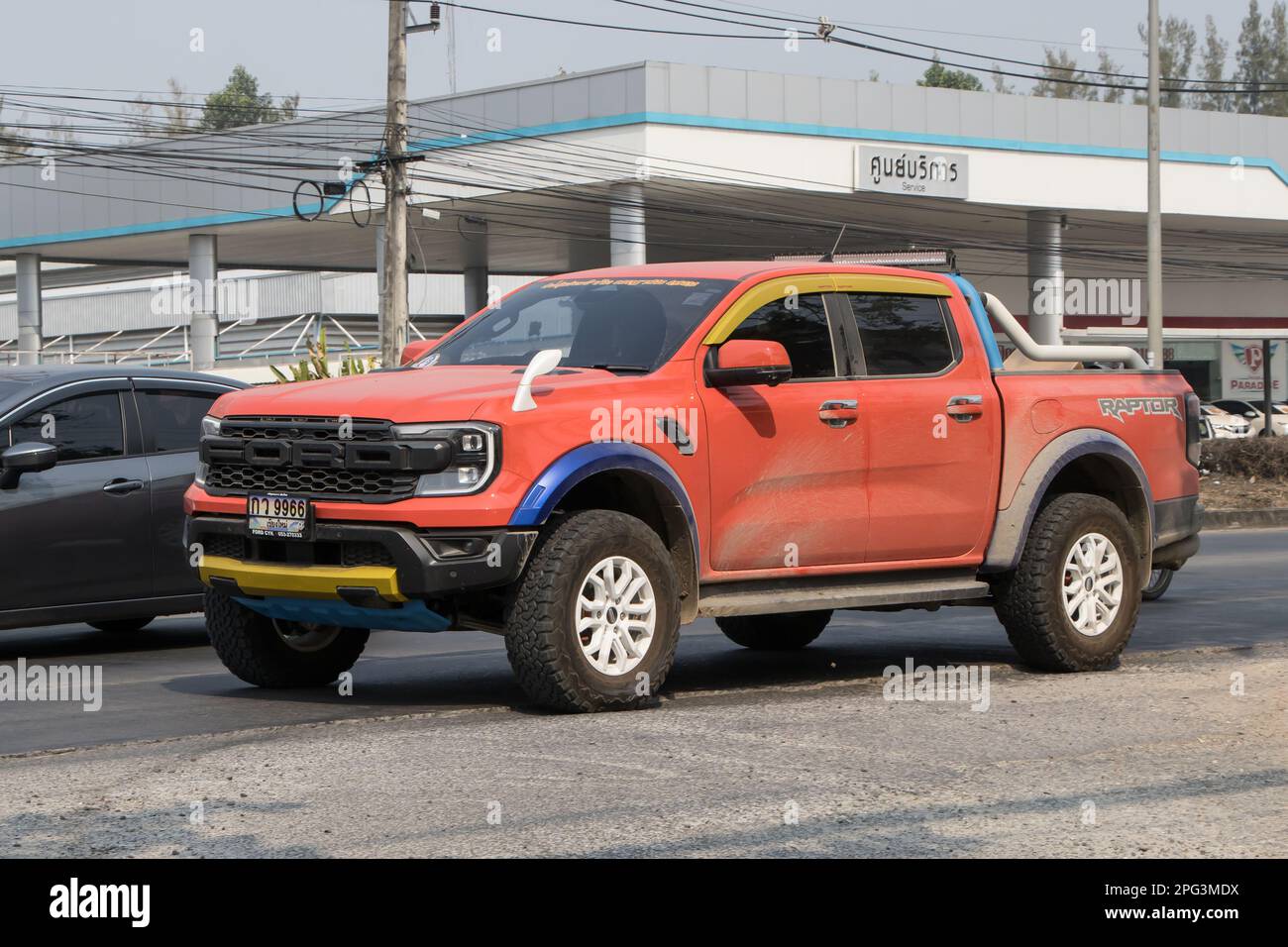 Chiangmai, Thailand - February 28 2023: Private Pickup car, Ford Ranger ...