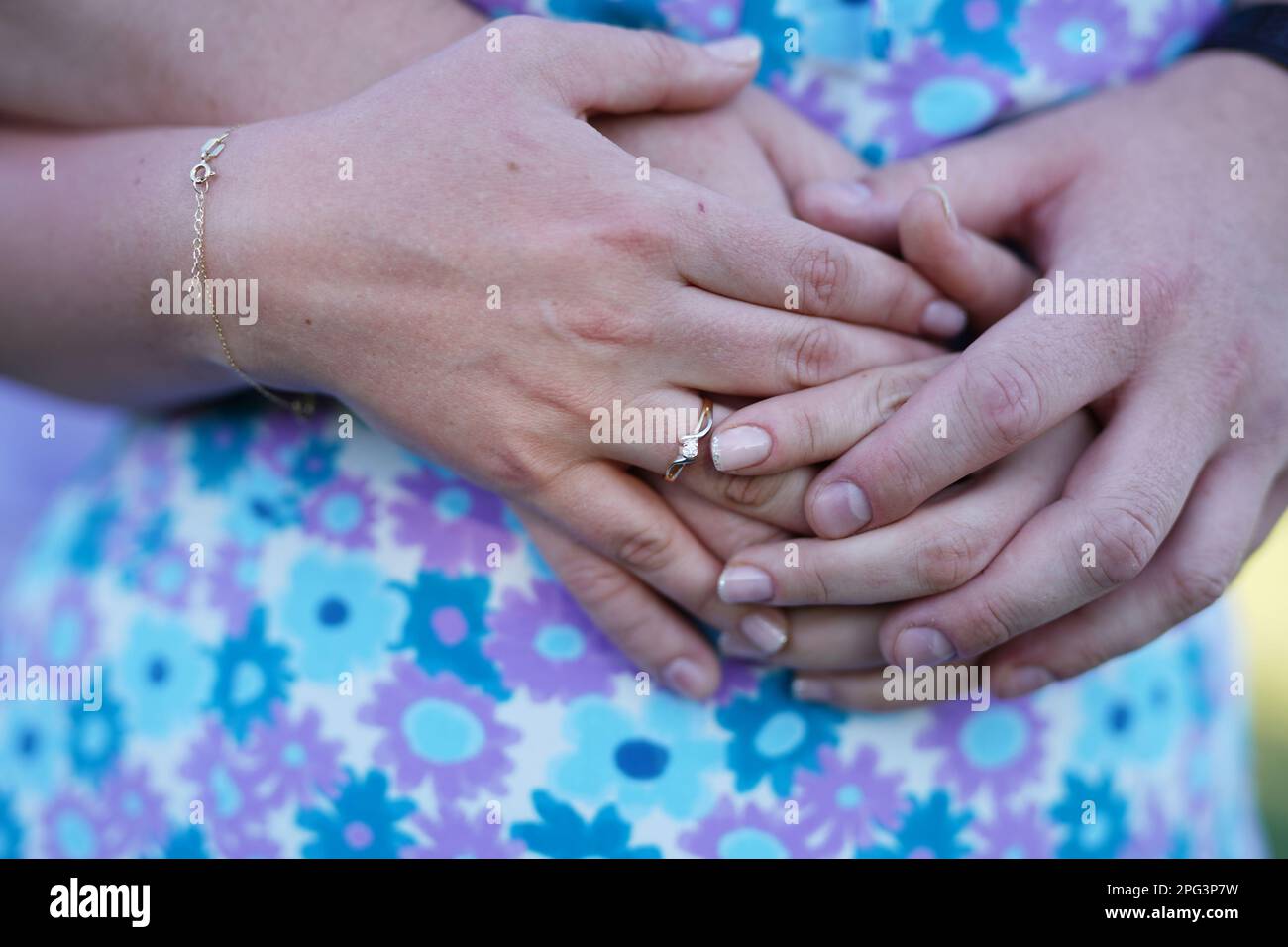 Engagement close up Stock Photo