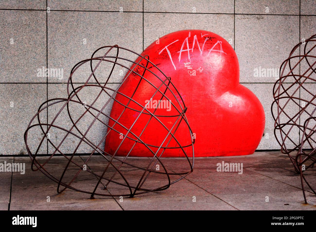 Heart Installation Heart art installation hi-res stock photography and images - Alamy