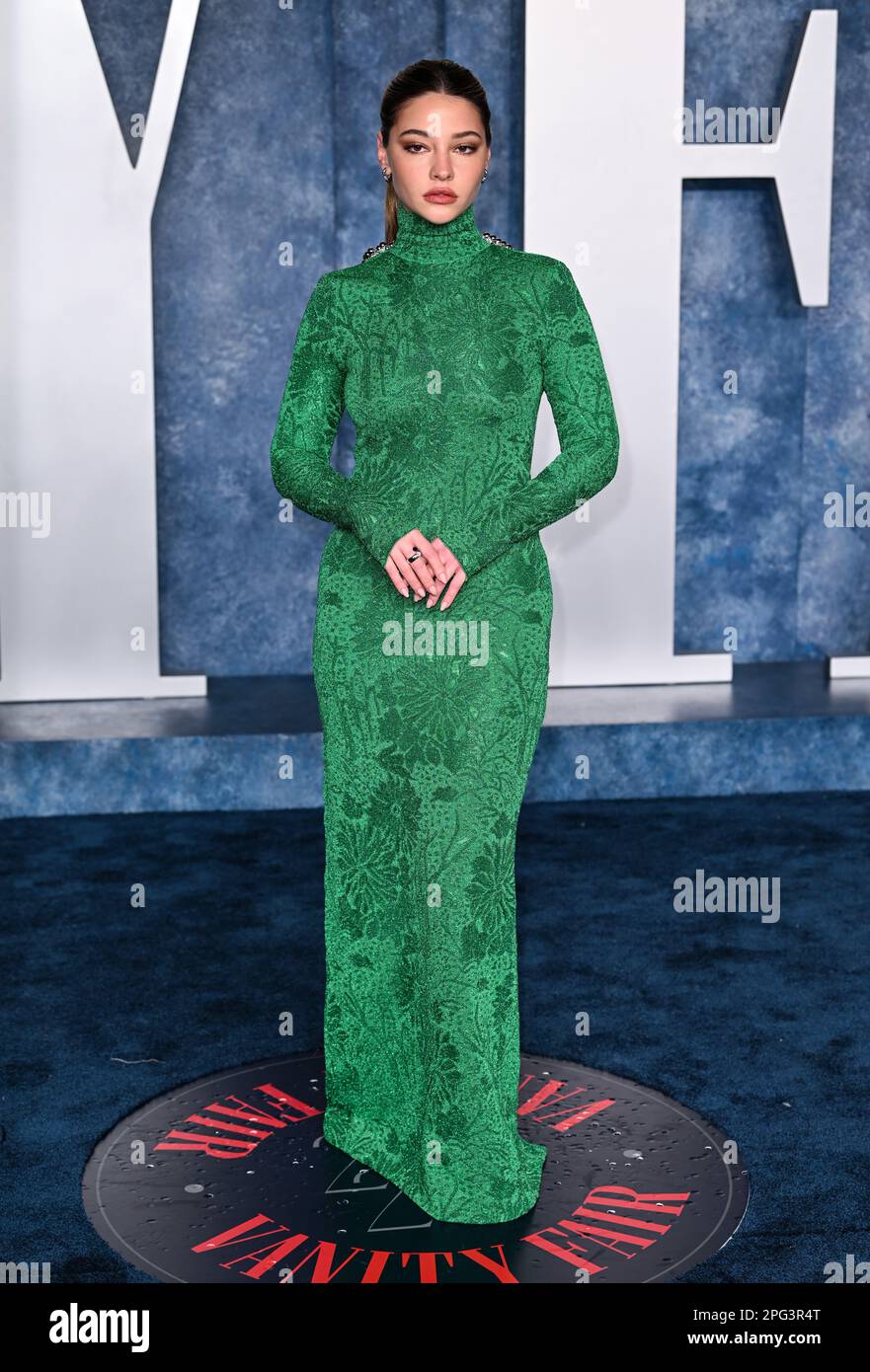 March 13th, 2023, Los Angeles, USA. Madelyn Cline arriving at the Vanity  Fair Oscar Party 2023, Wallis Annenberg Center for the Performing Arts, Los  A Stock Photo - Alamy