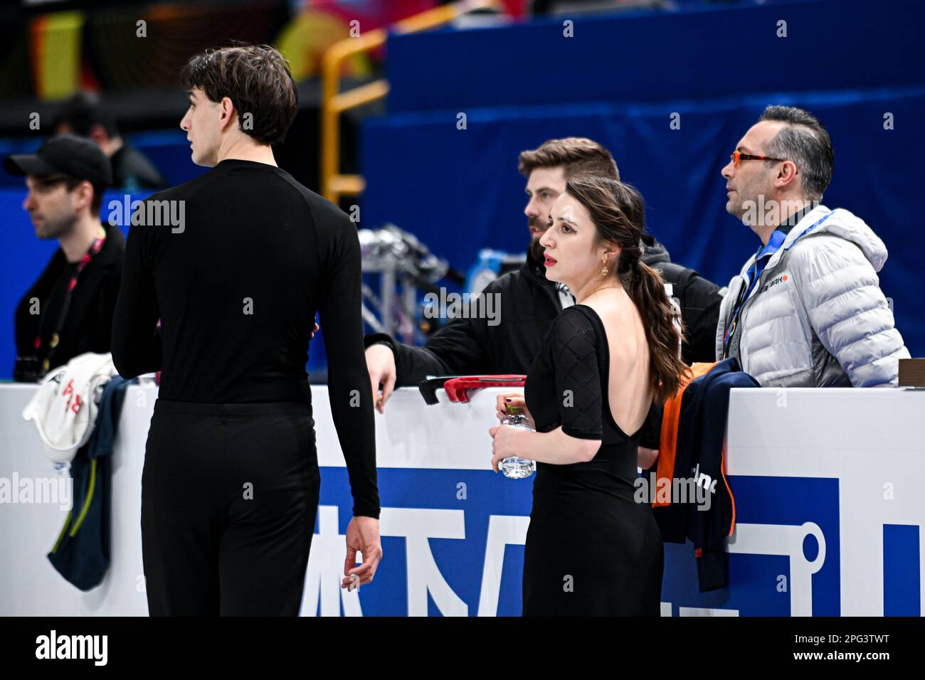 Chelsea VERHAEGH & Sherim VAN GEFFEN (NED), during Ice Dance Practice