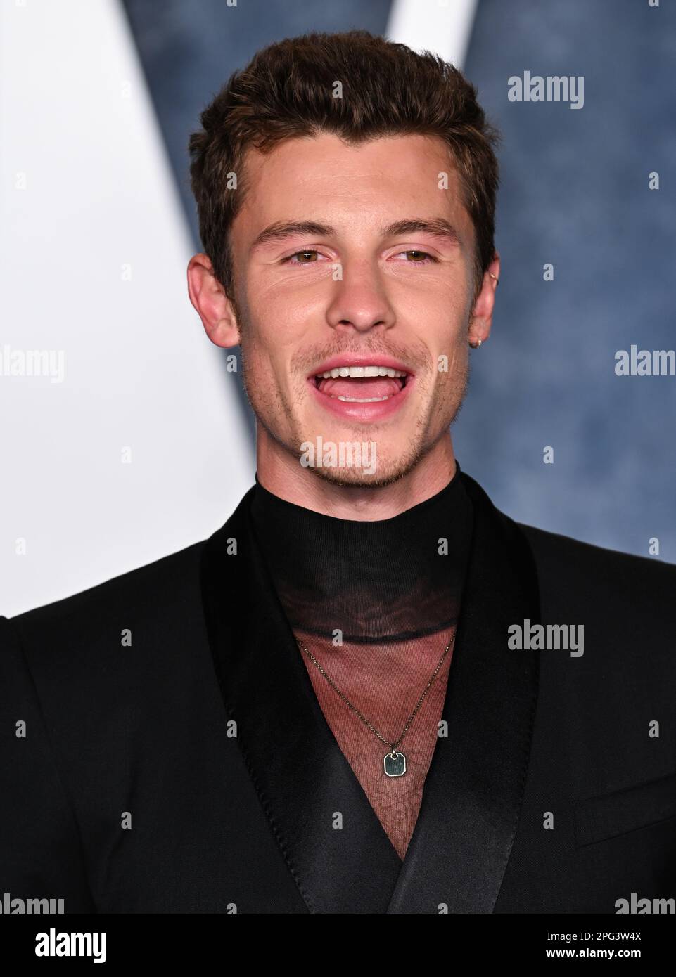 March 13th, 2023, Los Angeles, USA. Shawn Mendes arriving at the Vanity