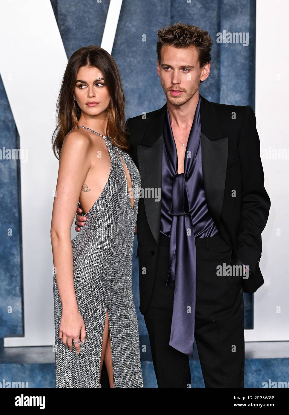 March 13th, 2023, Los Angeles, USA. Kaia Gerber and Austin Butler