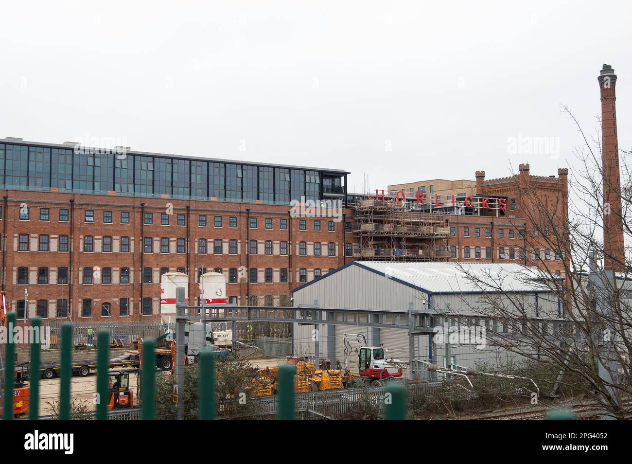 Slough, Berkshire, UK. 20th March, 2023. Much of the construction work on the redevelopment of