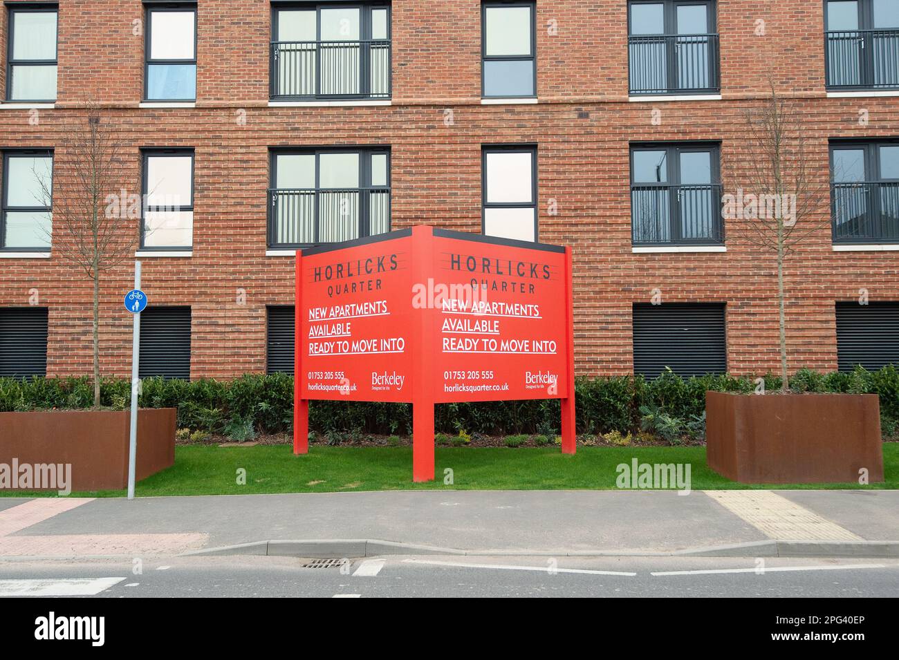 Slough, Berkshire, UK. 20th March, 2023. Much of the construction work on the redevelopment of