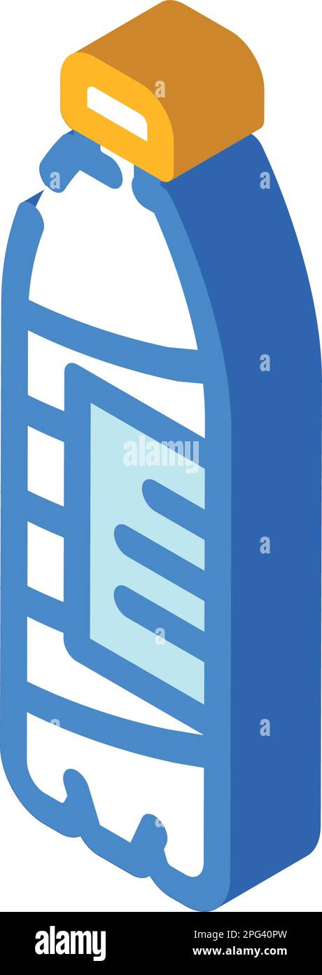 empty water plastic bottle isometric icon vector illustration Stock ...