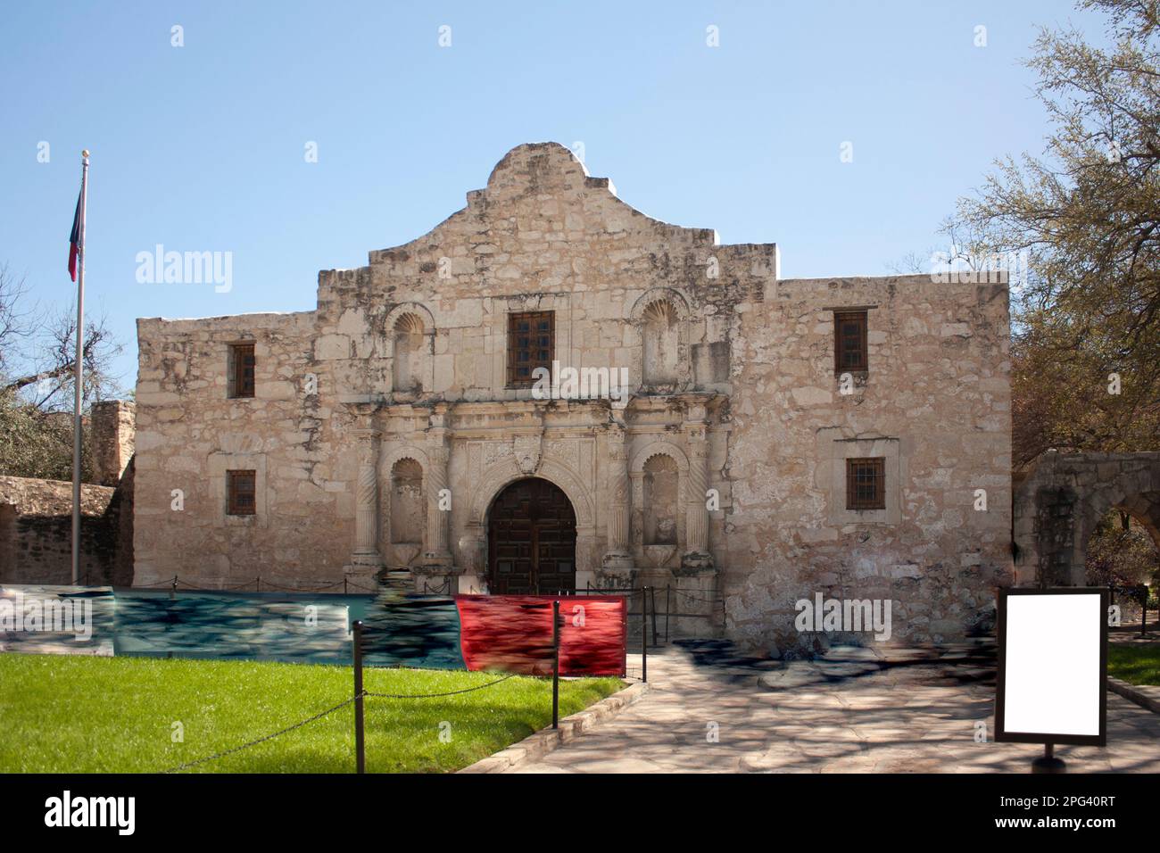 Urban scene of the most popular and iconic place in Texas entrance the