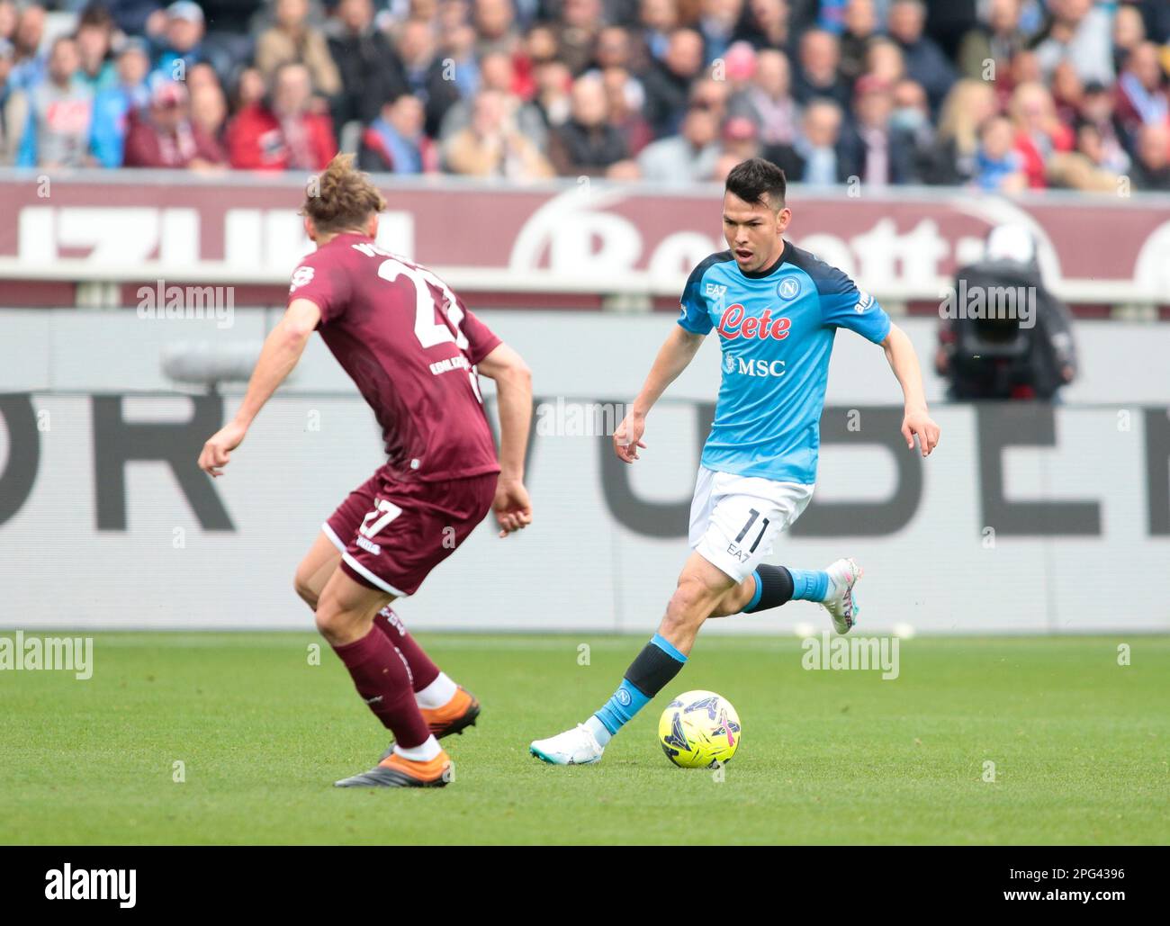 Hirving Lozano of SSC Napoli during the Italian Serie A football match