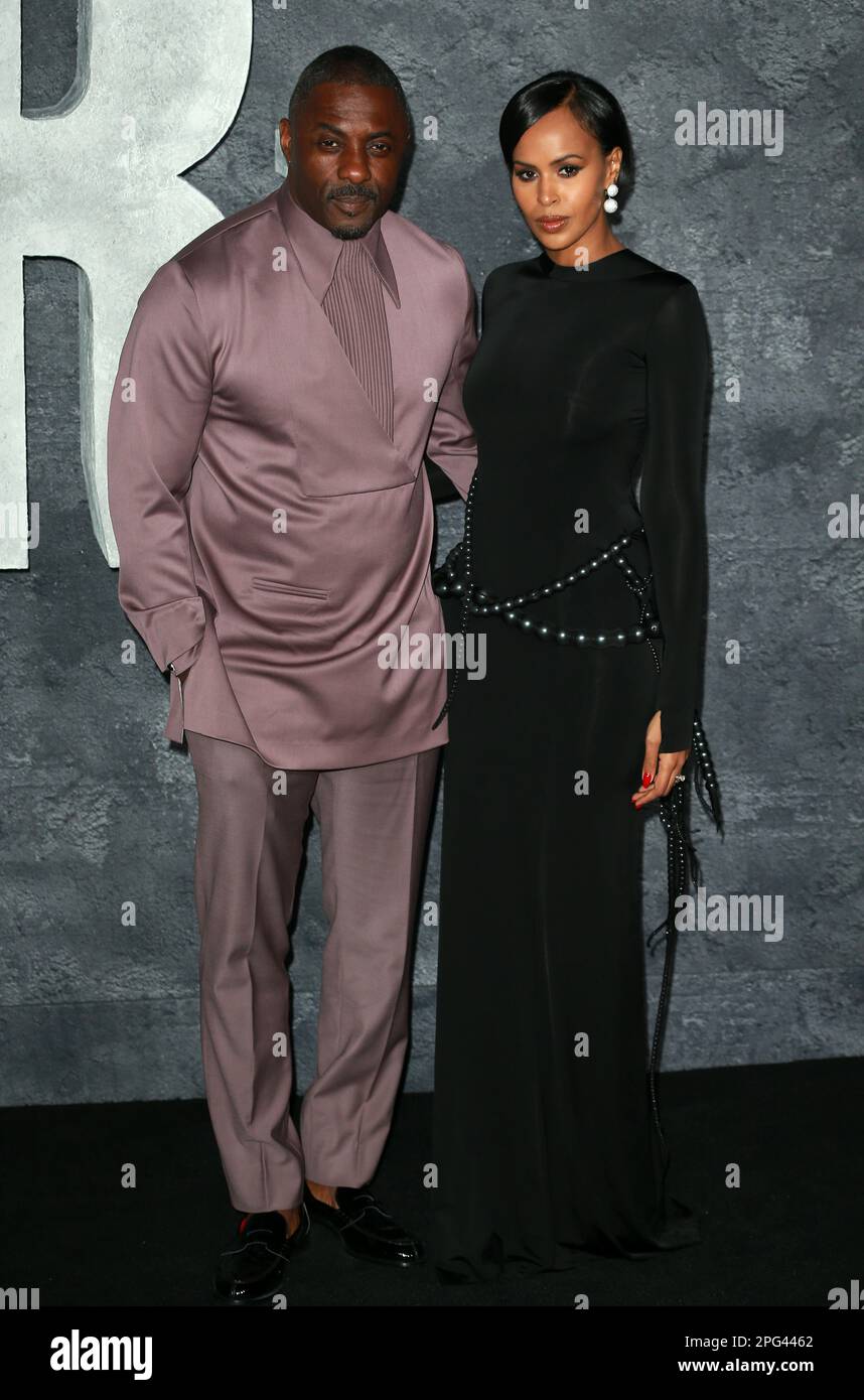 London, UK. 01st Mar, 2023. Idris Elba and Sabrina Dhowre Elba attend the global premiere of 'Luther: The Fallen Sun' at BFI IMAX Waterloo in London. (Photo by Fred Duval/SOPA Images/Sipa USA) Credit: Sipa USA/Alamy Live News Stock Photo