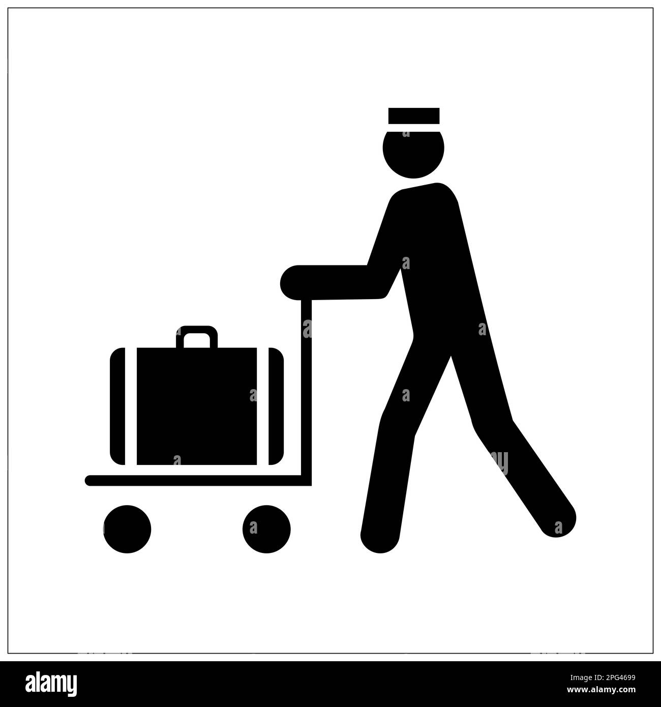 Porter with baggage Black and White Stock Photos & Images Alamy