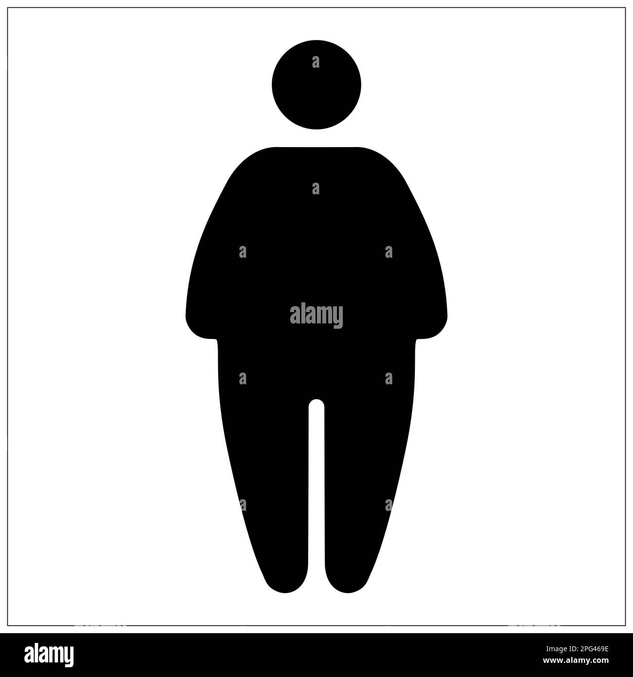 obesity clipart black and white