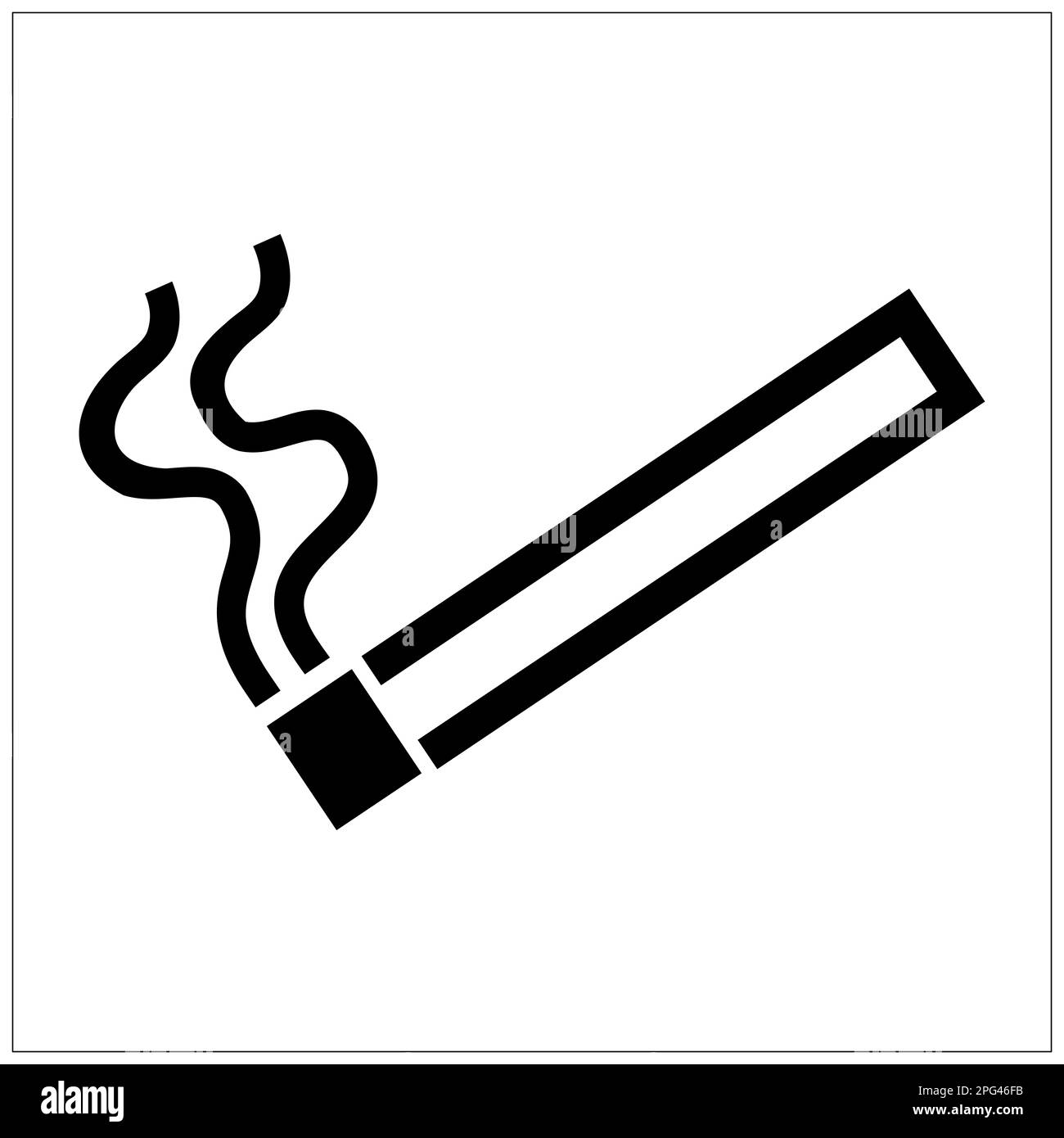 ISO 7001 smoking area sign Stock Photo Alamy