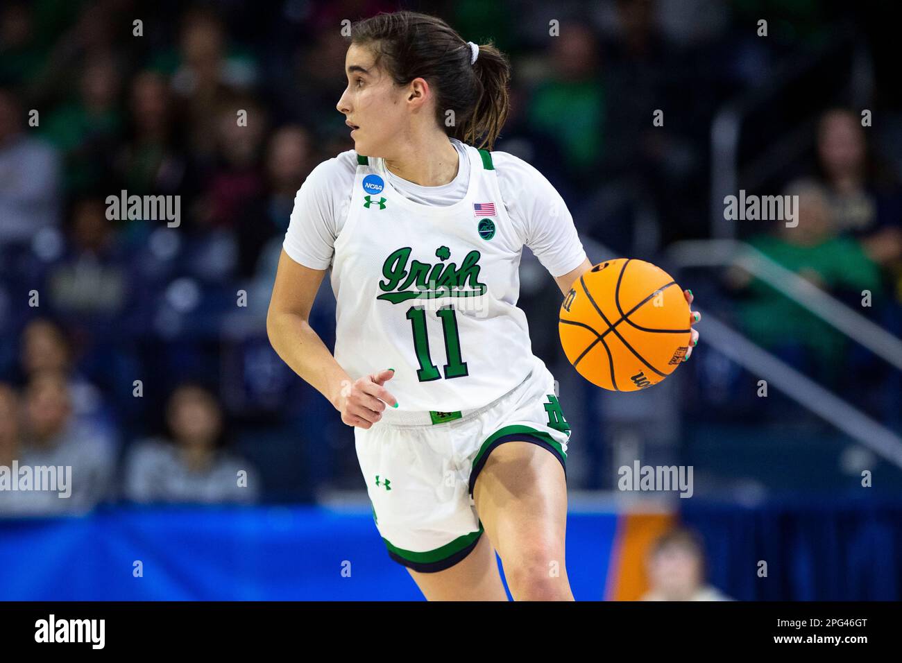 Notre Dame's Sonia Citron (11) during the second half of a first-round ...