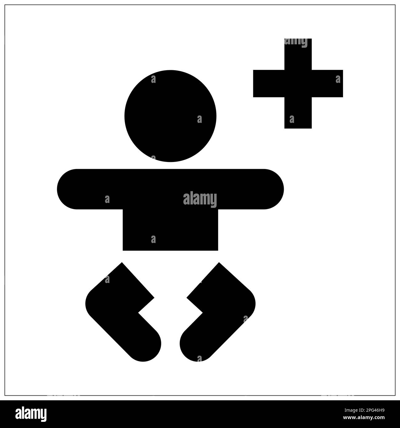 ISO 7001 child health care centre sign Stock Photo Alamy