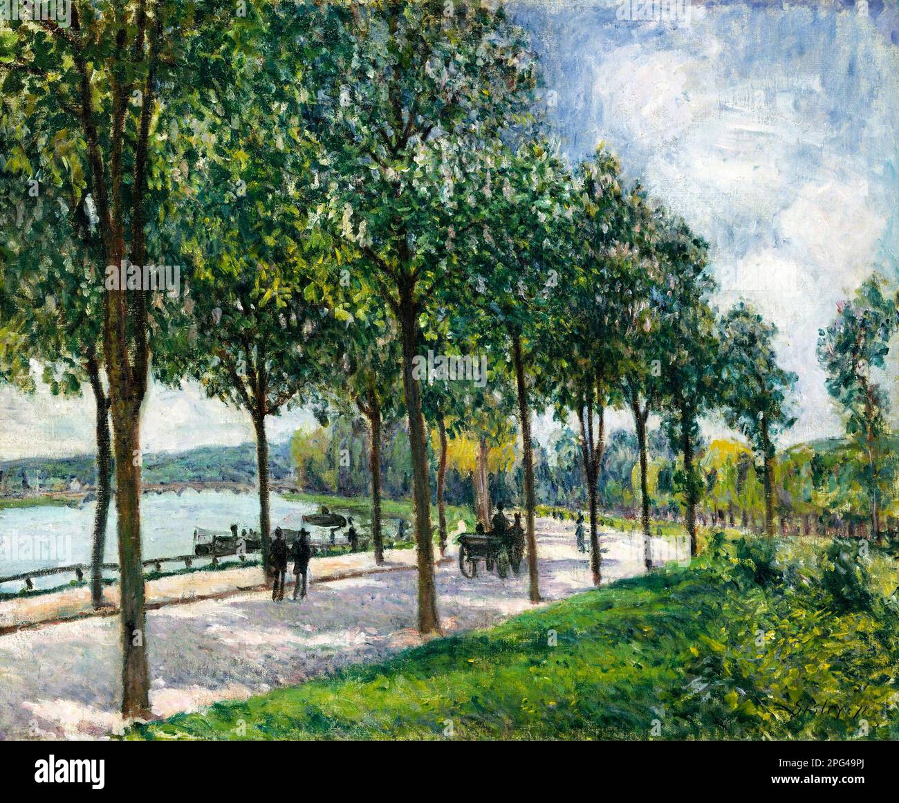 Alfred Sisley, À LA LISIÈRE DE LA FORÊT DE FONTAINEBLEAU