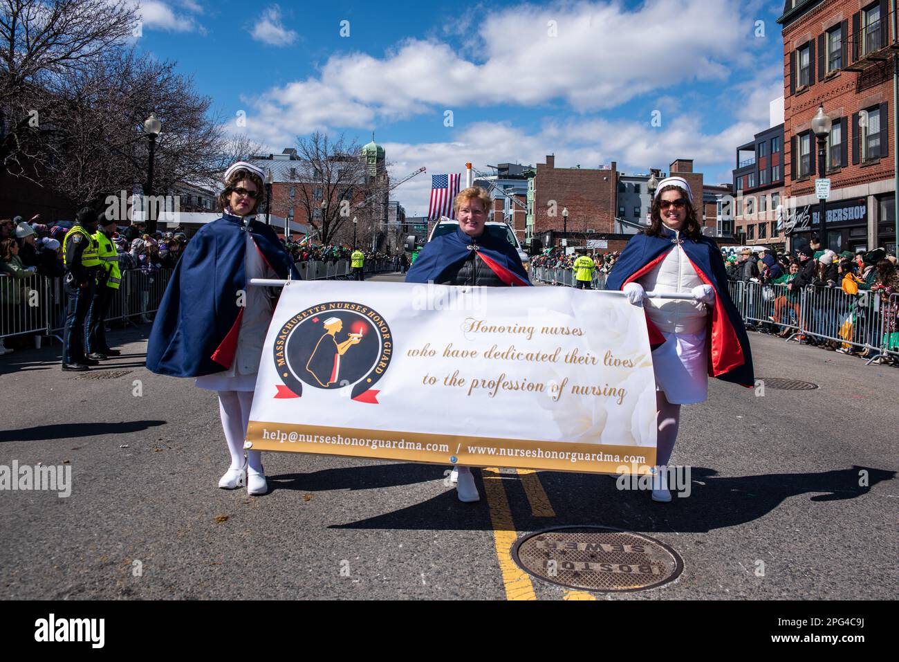 2023 South Boston St. Patrick's Day and Evacuation Day Parade Stock Photo