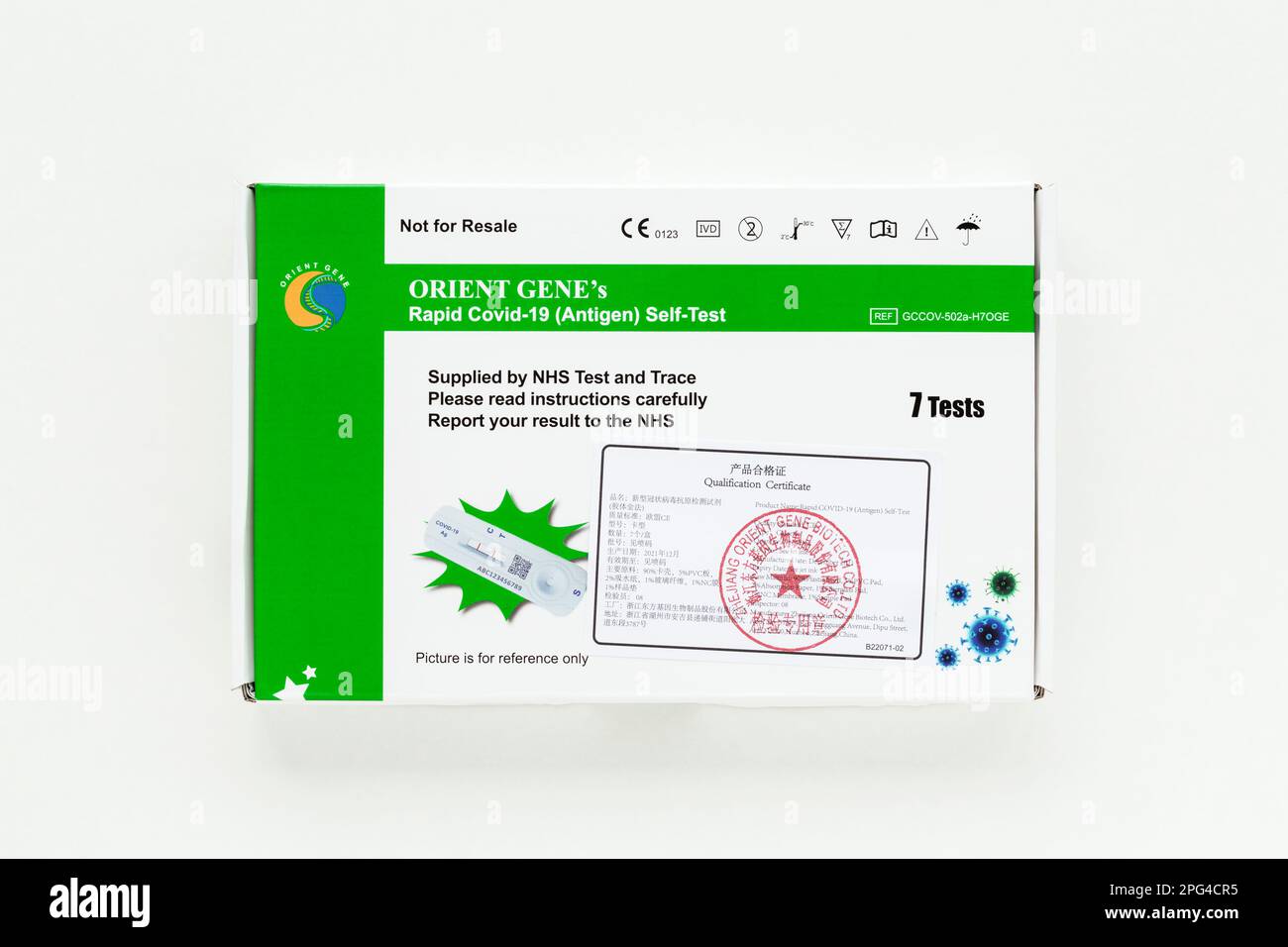 Covid 19 NHS Lateral Flow Test kit, Scotland, UK, Europe Stock Photo