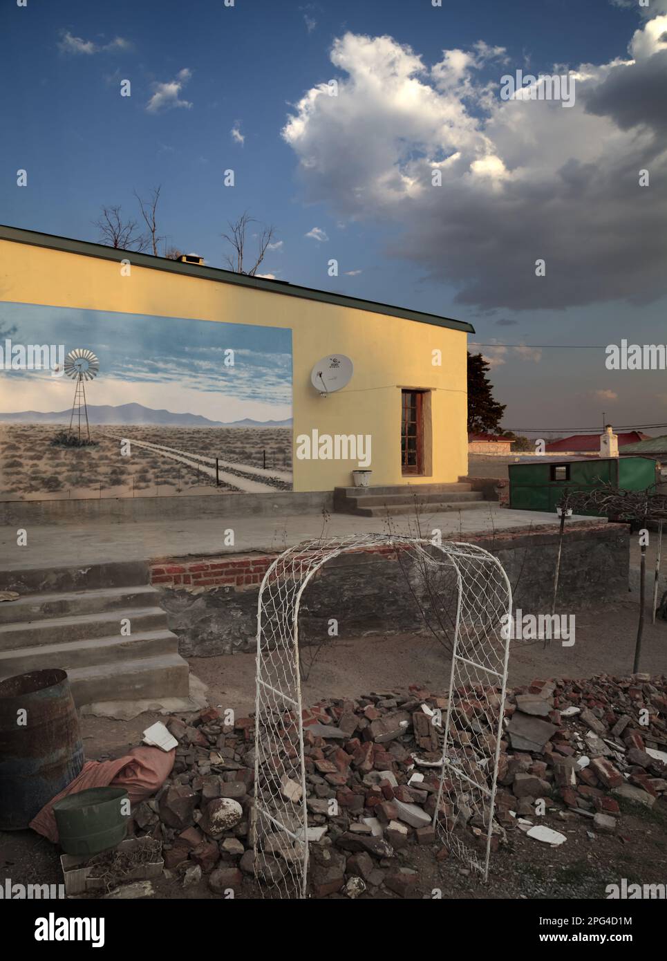 The backyard of the Richmond's Publicity and Tourism office Stock Photo