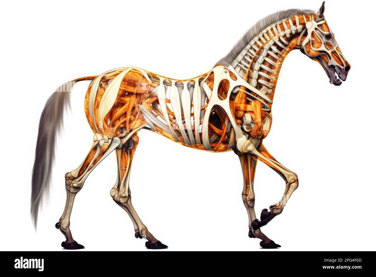 Anatomy horse animal illustration Cut Out Stock Images & Pictures Alamy