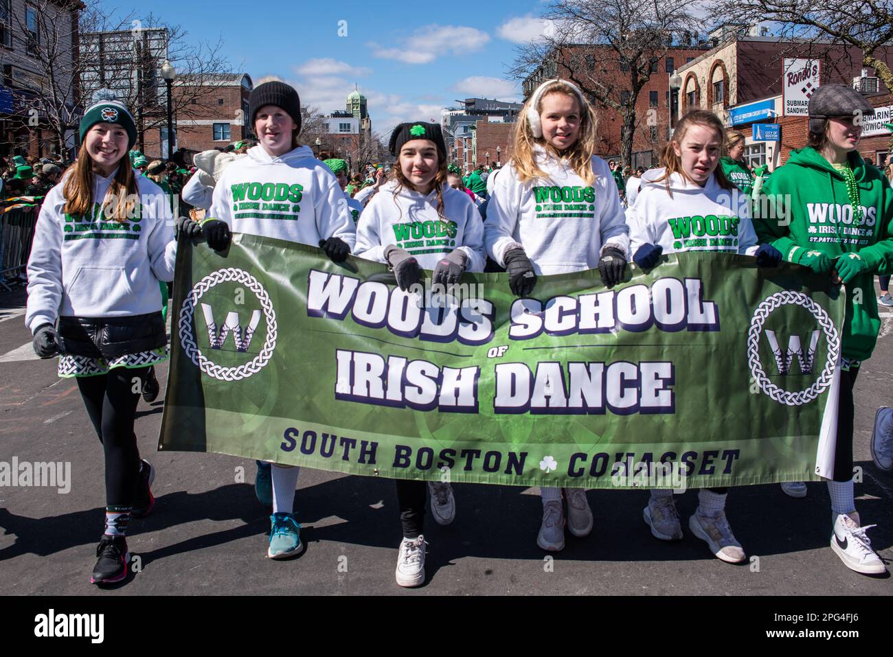 Woods School of Irish Dance at 2023 South Boston St. Patrick's Day and