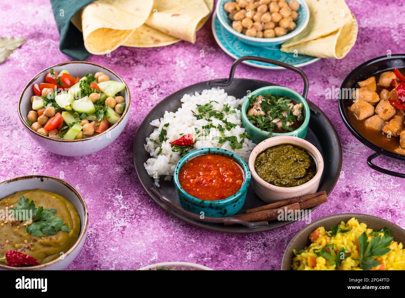 assorted-of-traditional-indian-food-stock-photo-alamy