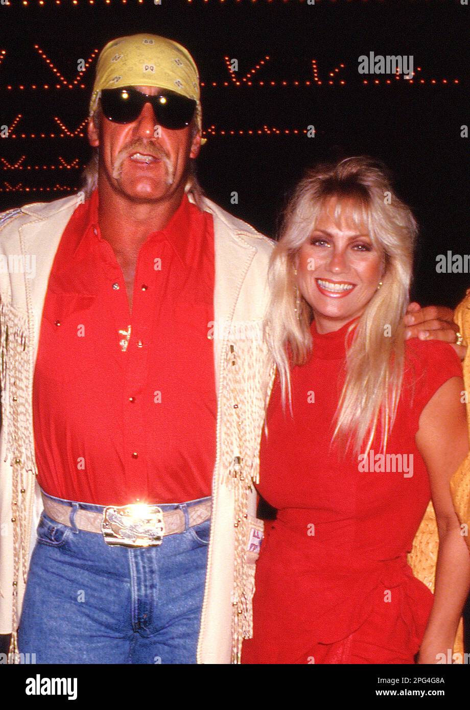 Hulk Hogan and Linda Hogan 1992. Credit: Ralph Dominguez/MediaPunch ...