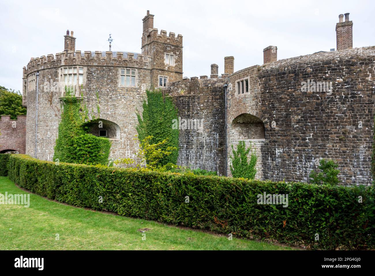 Walmer Castle n Castle near Deal in Kent, Britain.  The castle is an artillery fort and the official residence of Lord Warden of the Cinque Ports who Stock Photo