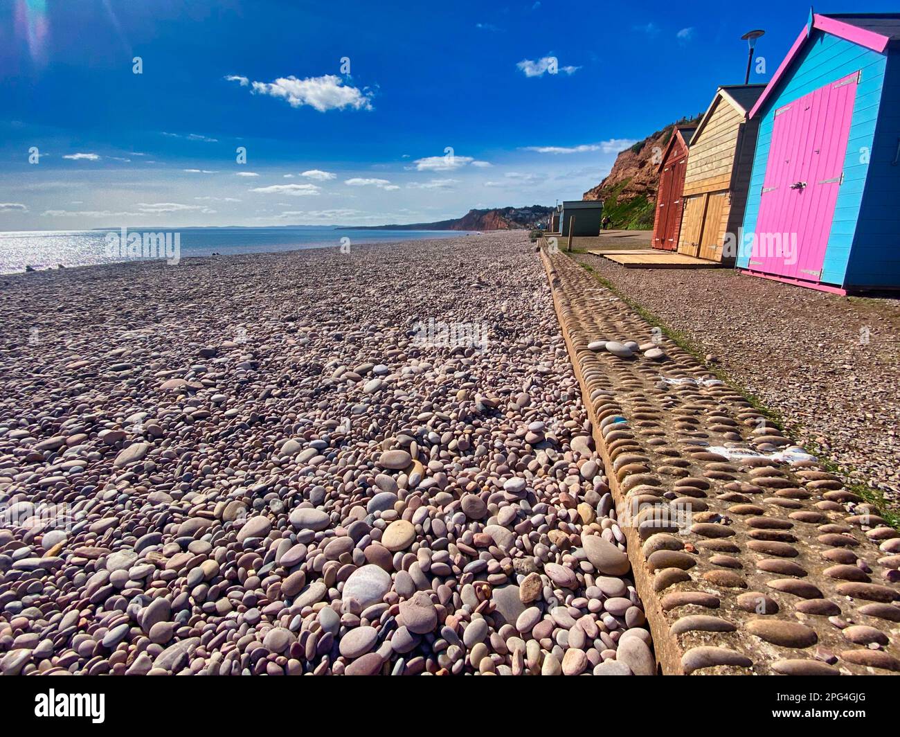 Budleigh Salterton beach in Devon Stock Photo Alamy