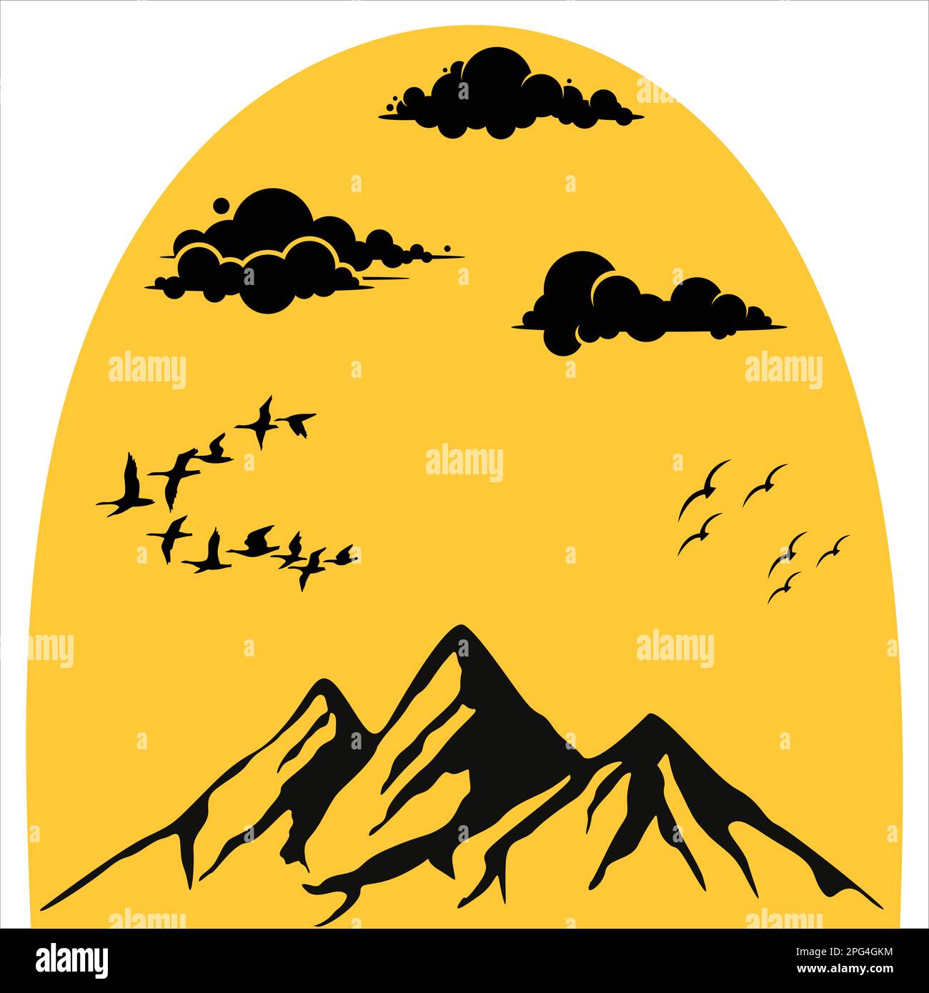Scenery nature view Stock Vector Images - Alamy