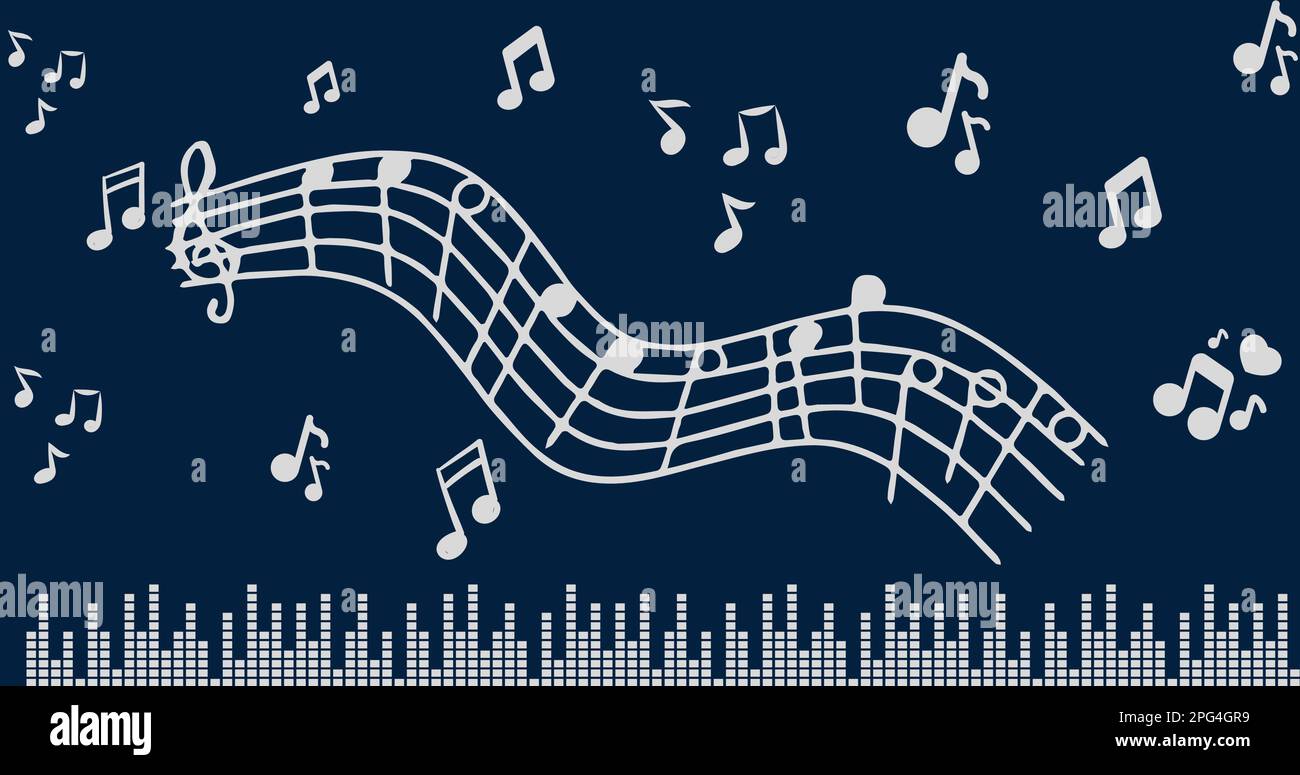 Wave technology background music Stock Vector Images Alamy