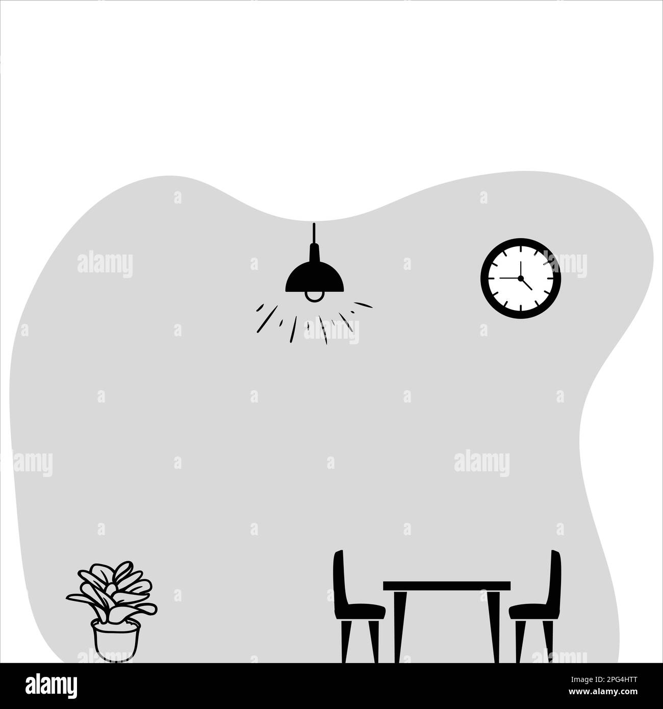 Beautiful house living room Black and White Stock Photos & Images - Alamy