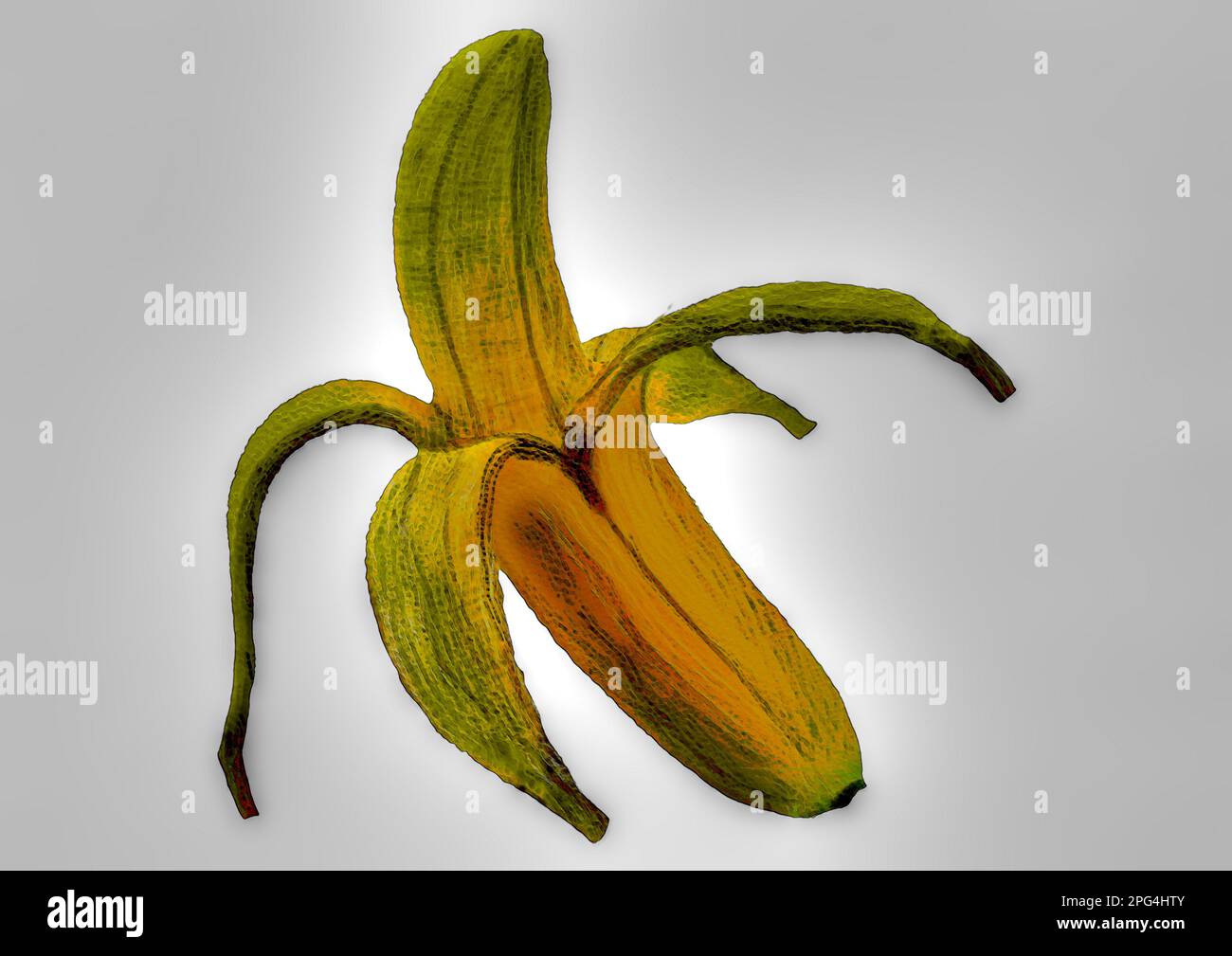 Gemalte Banane Stock Photo